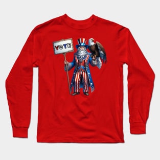 Vote Wizard Shirt, 2024 Election Shirt, Funny Wizard Tshirt, Trump 2024, Biden 2024 Long Sleeve T-Shirt